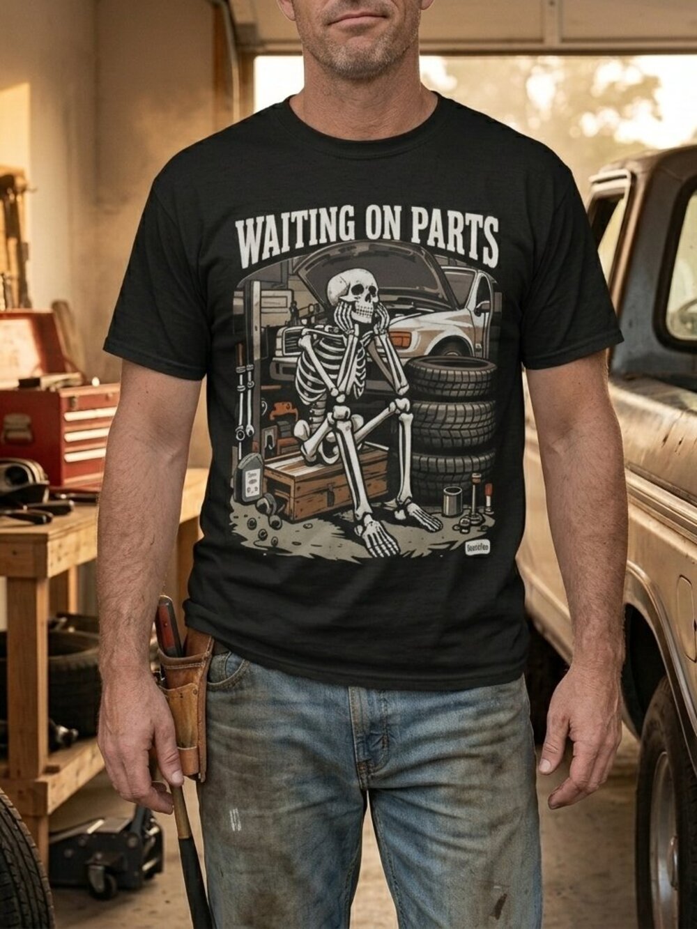 Waiting on Parts Tee • Mechanic Humor Shirt • Auto Repair Graphic • Unisex
